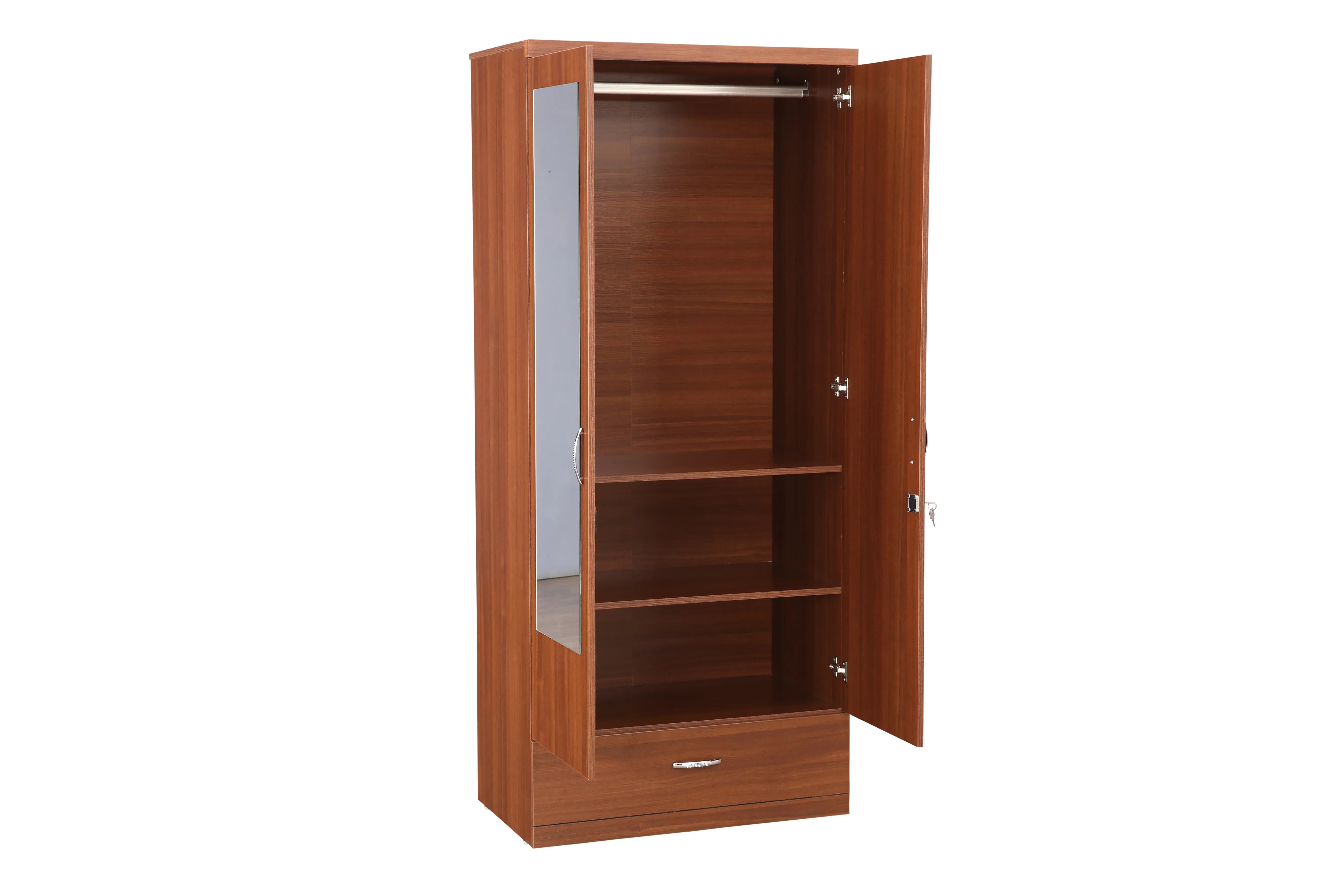 Ultima 2 door wardrobe in Walnut Finish - HomeTown