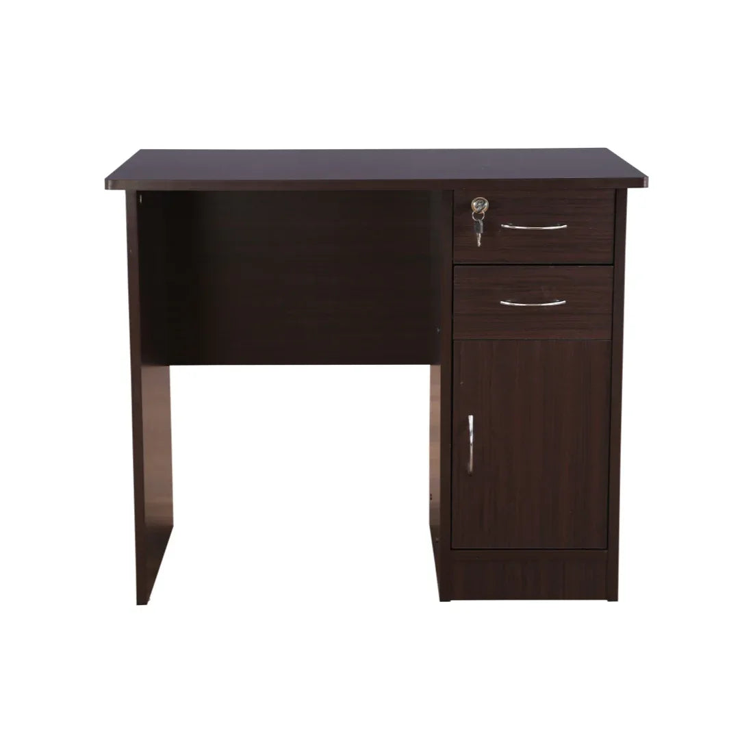 Simply Engineered Wood Study Table with 3 Drawer in Walnut Colour - HomeTown