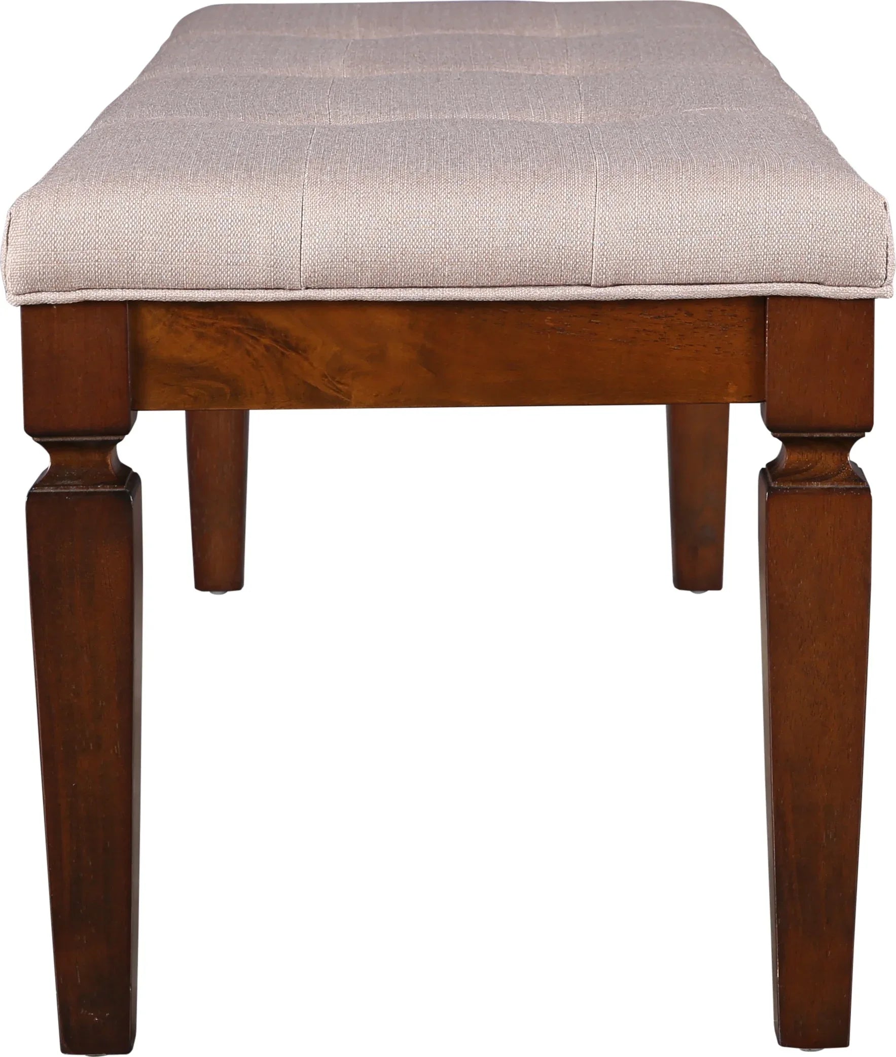 Bliss Marble Top 6 Seater Set with Bench with Inlay in Beige Colour - HomeTown