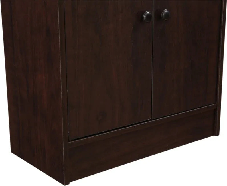 Lara Engineered Wood Medium Book Shelf in Wenge Colour - HomeTown