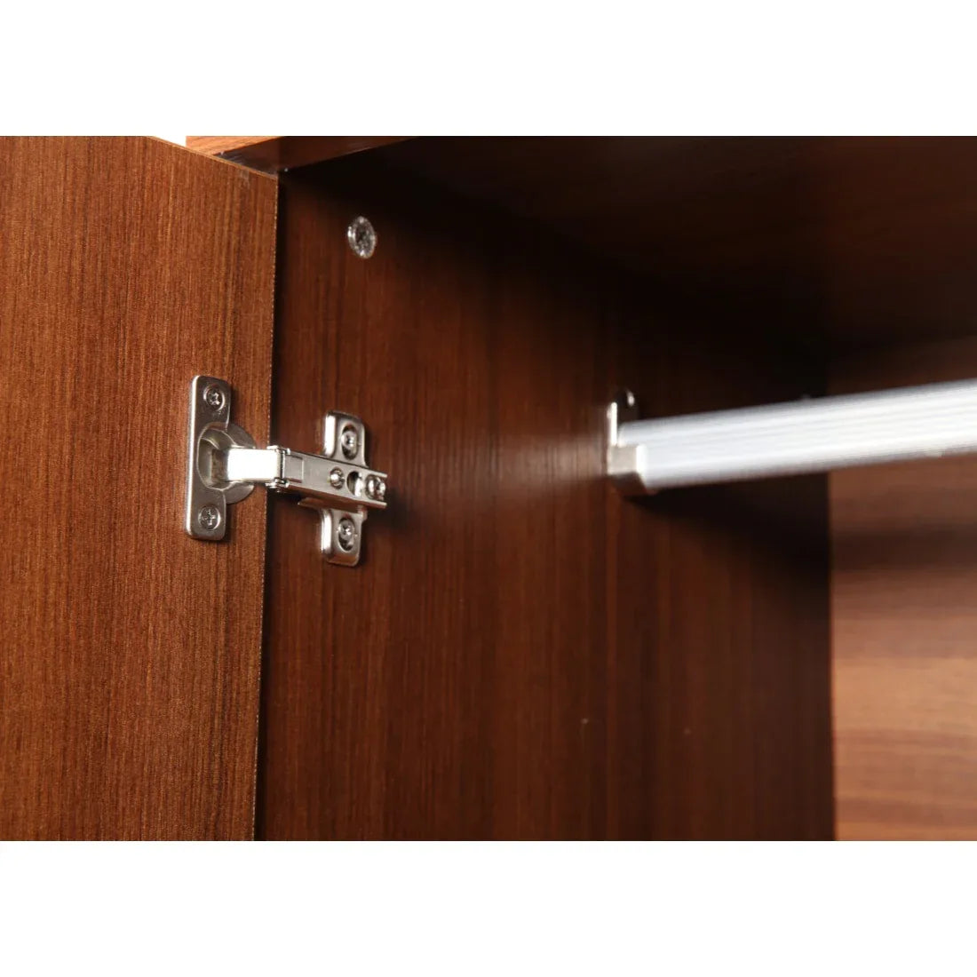 Ultima 3 door wardrobe in Walnut Finish - HomeTown