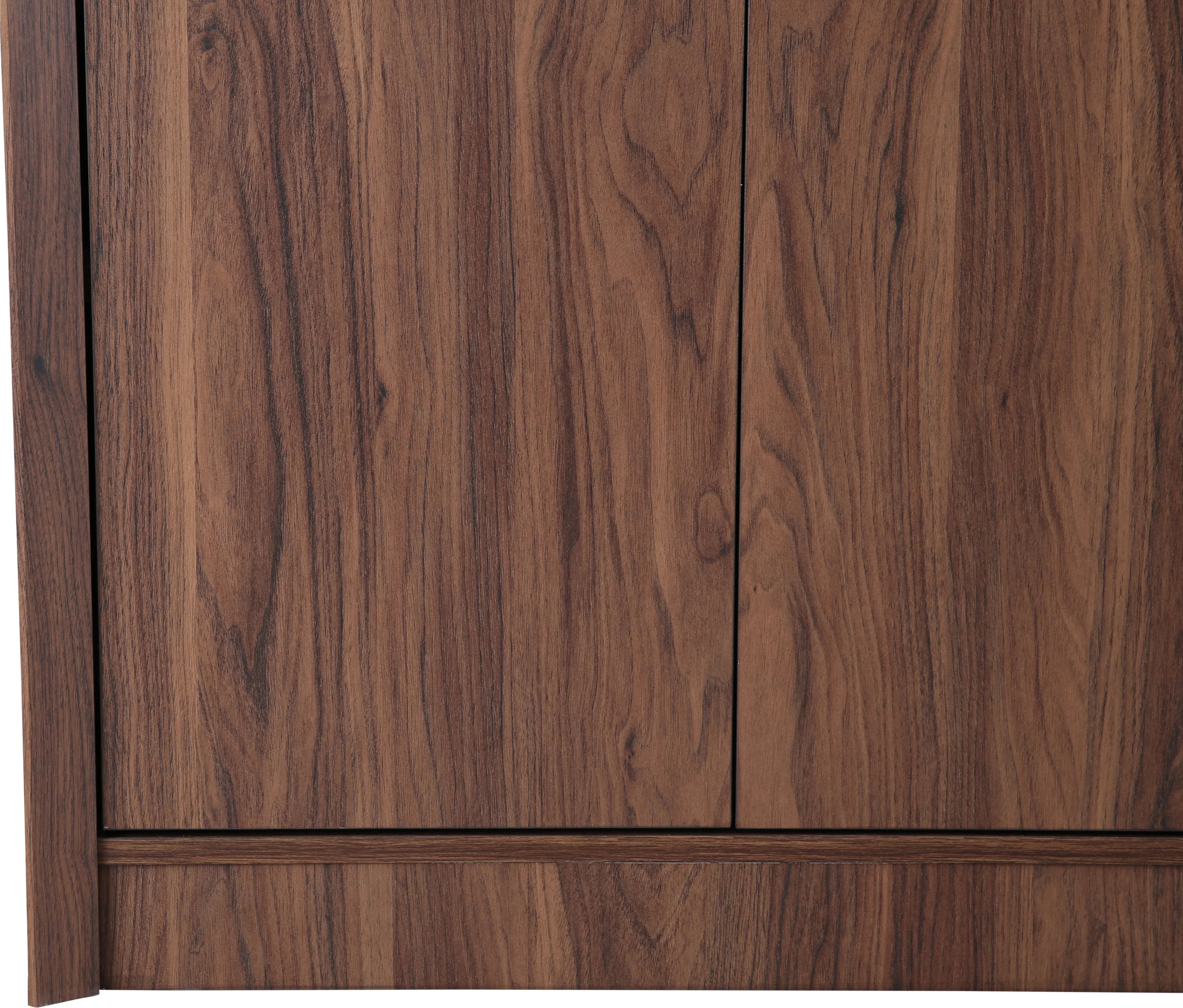 Stark Engineered Wood Open Book Case in Walnut Colour - HomeTown