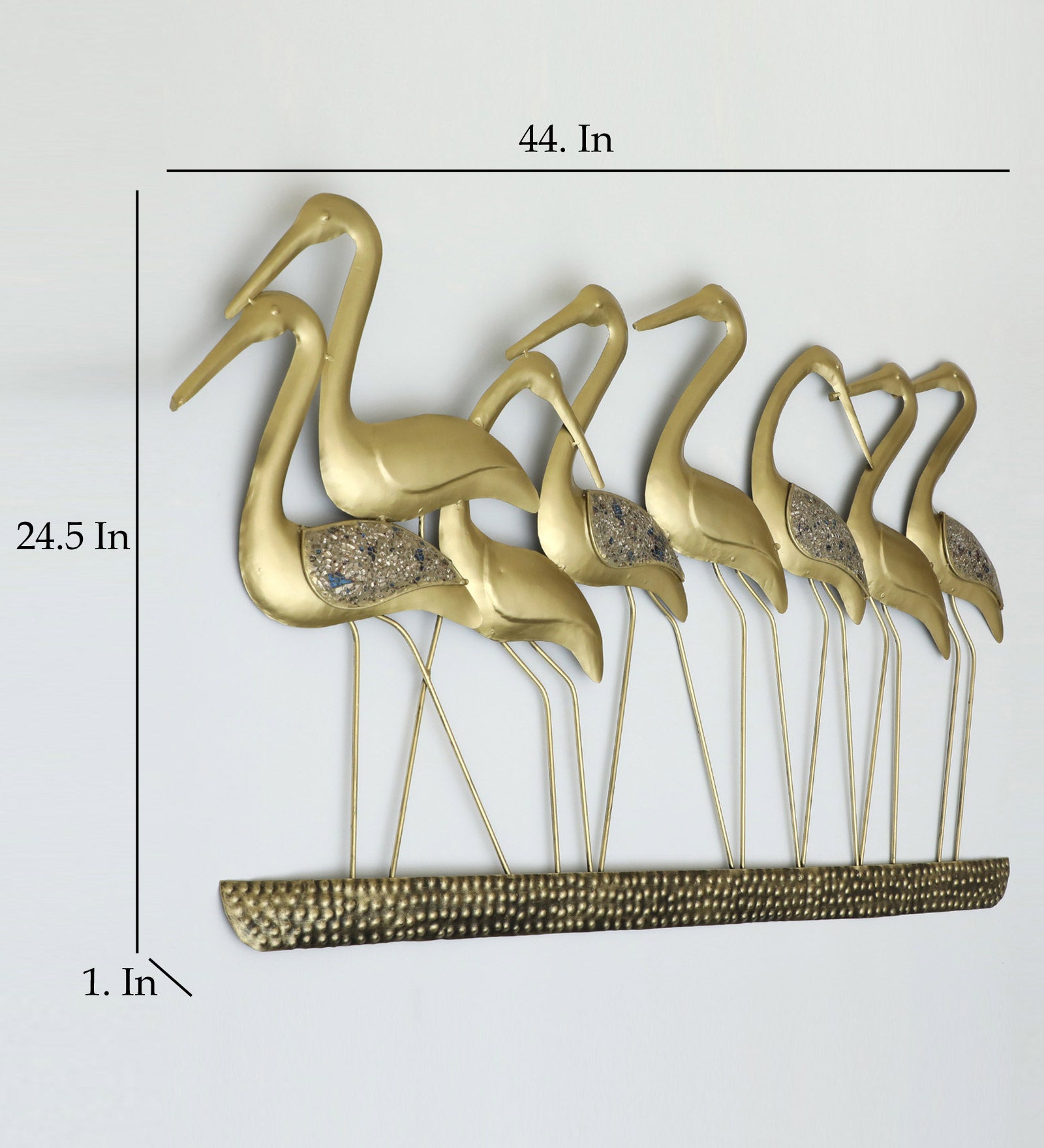 Vedas W- FRENCH FLAMINGO FAMILY WALL DECOR