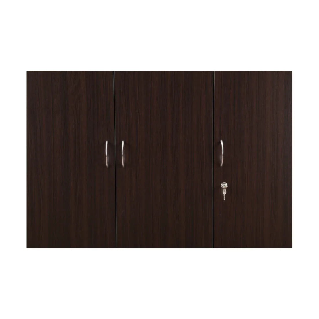 Willy Engineered Wood 3 door wardrobe in Walnut Finish - HomeTown