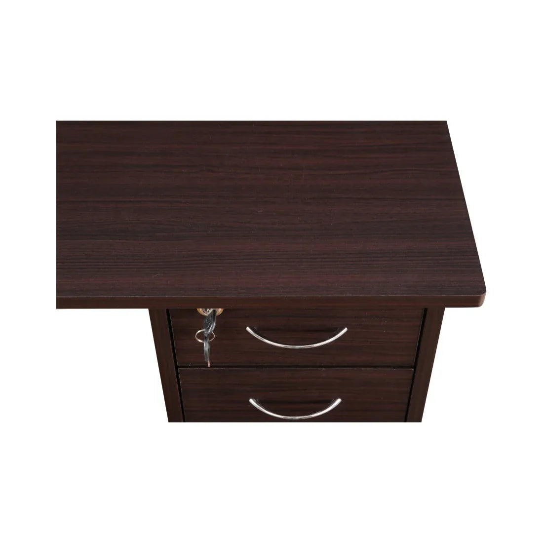 Simply Engineered Wood Study Table with 3 Drawer in Walnut Colour - HomeTown