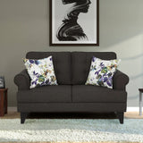 Paddington Fabric 2 Seater Sofa in Dark Brown Colour
