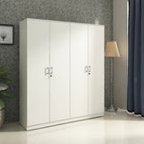 Prime 4 Door Wardrobe in White Colour