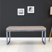 Opera Metal Dining Bench for 4 Seater in Beige Colour - HomeTown