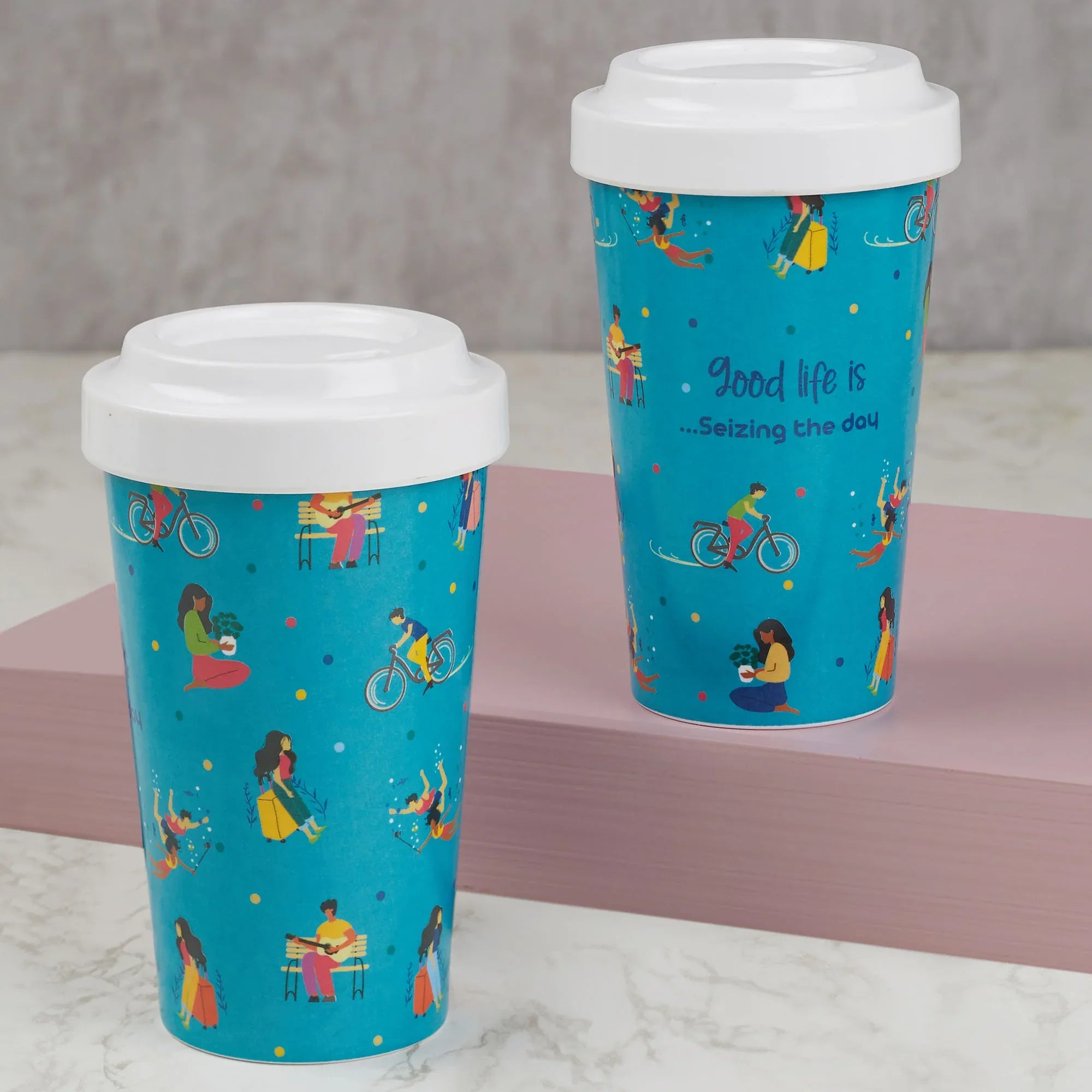Good Life Melamine Sipper 425ml Set of 2 in Multi Colour - HomeTown