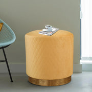 Serena Fabric Ottomans in Mustard Colour - HomeTown