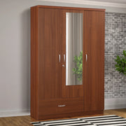 Ultima 3 door wardrobe in Walnut Finish - HomeTown