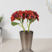 Elora Red Hydrangea Faux Flower 29 Cm in Red Colour - HomeTown