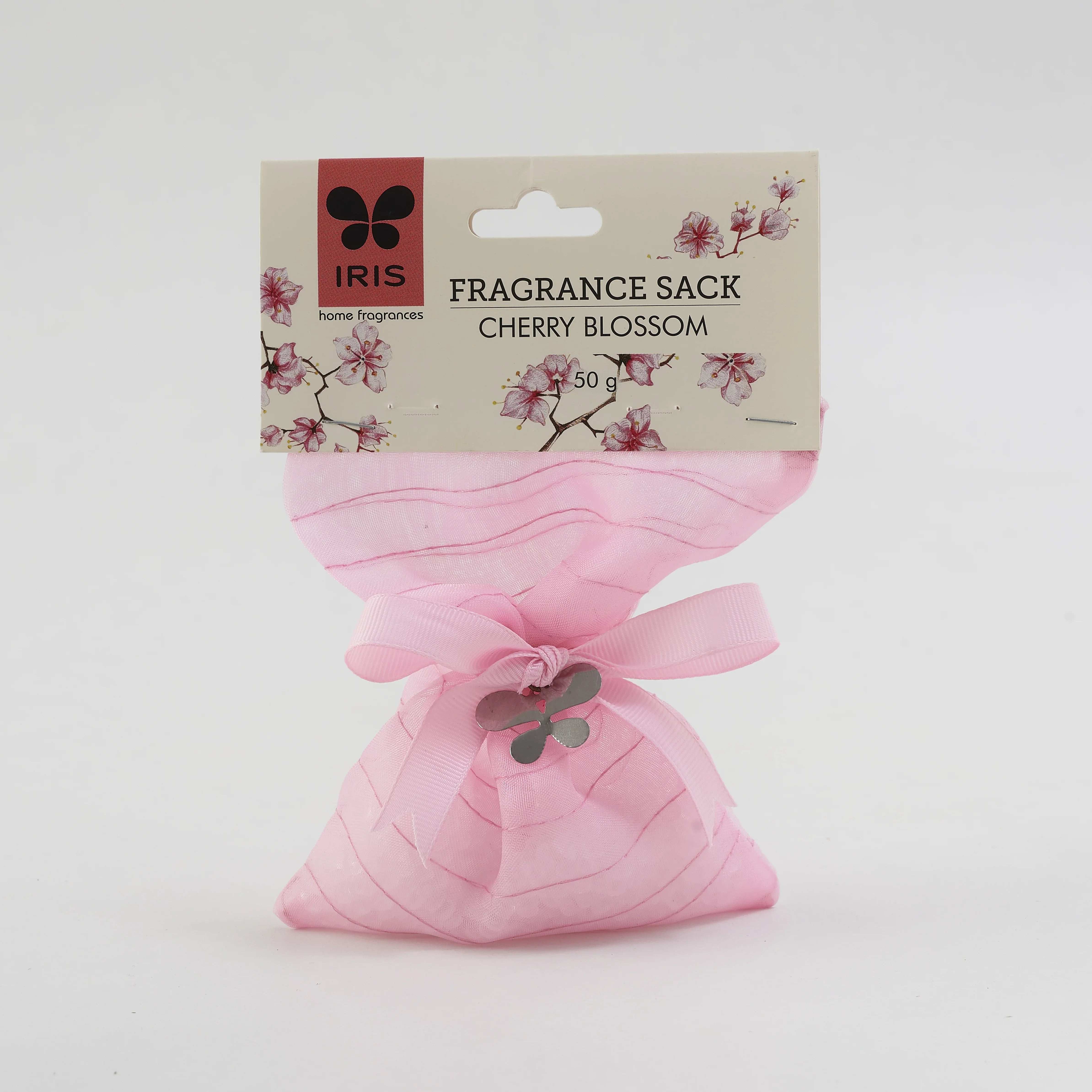 Ribbon Tied Scented Granules In Fabric Pouch in Cherry Blossom Colour - HomeTown