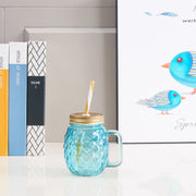 Bahamas Glass Pineapple Jar 400 ml in Teal Colour - HomeTown