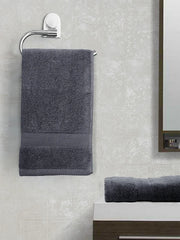 Paradiso Cotton Set Of 2 Hand Towel 40X60 Cm 500 Gsm in Grey Colour - HomeTown
