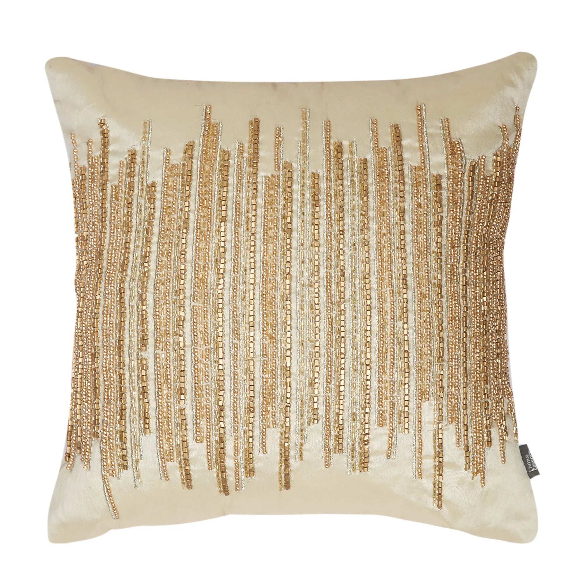 Modern Chic Polyester Cushion Cover 30x30 cm in Beige Colour - HomeTown