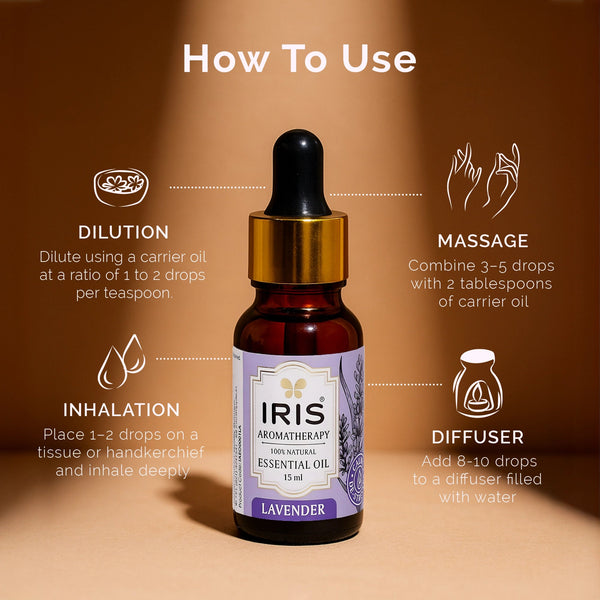 Iris Lavender Essential Oil dimensions