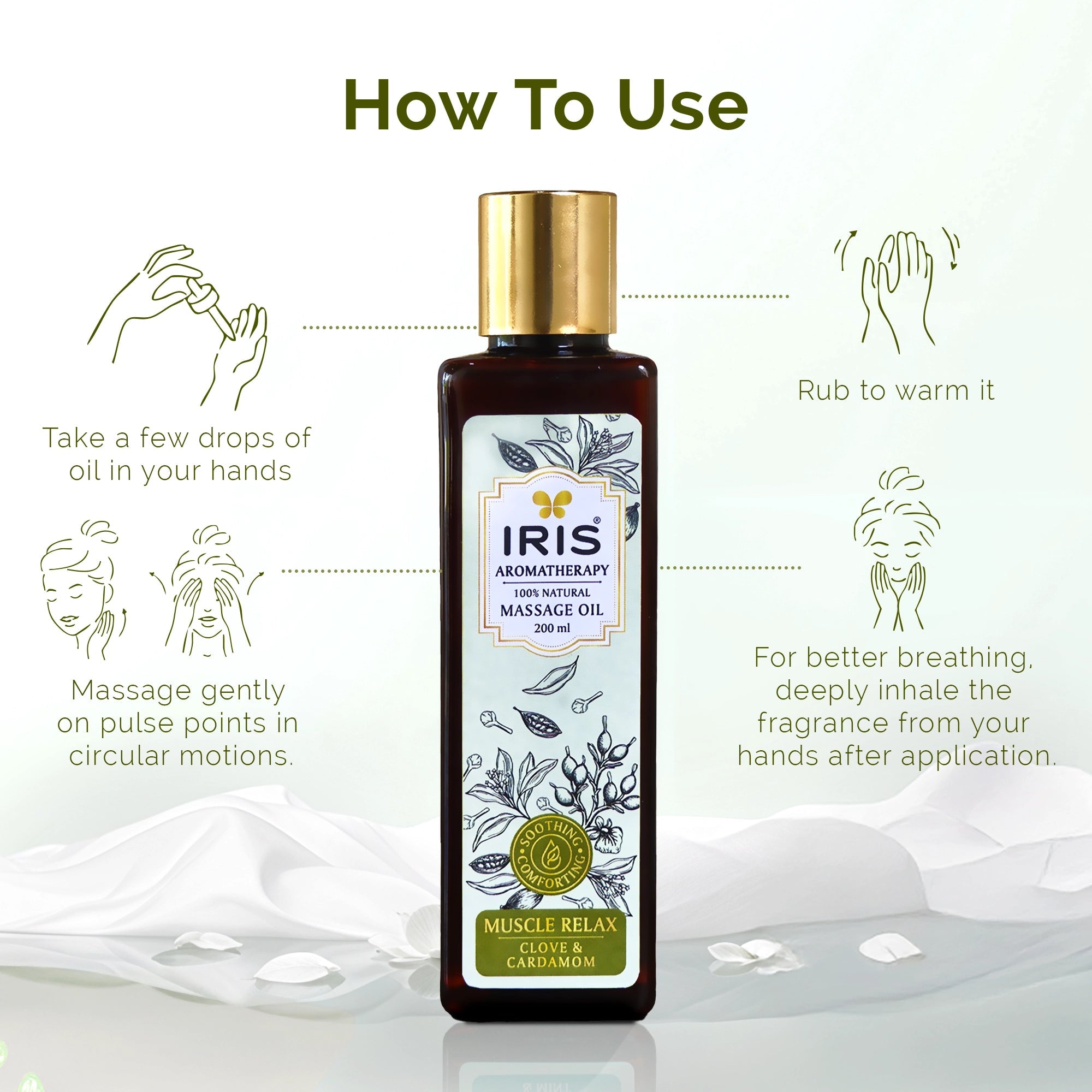 IRIS Muscle Relaxant Massage Oil
