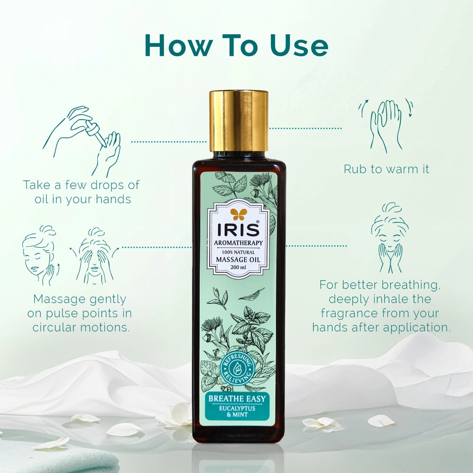 IRIS Massage Oil  Aromatherapy