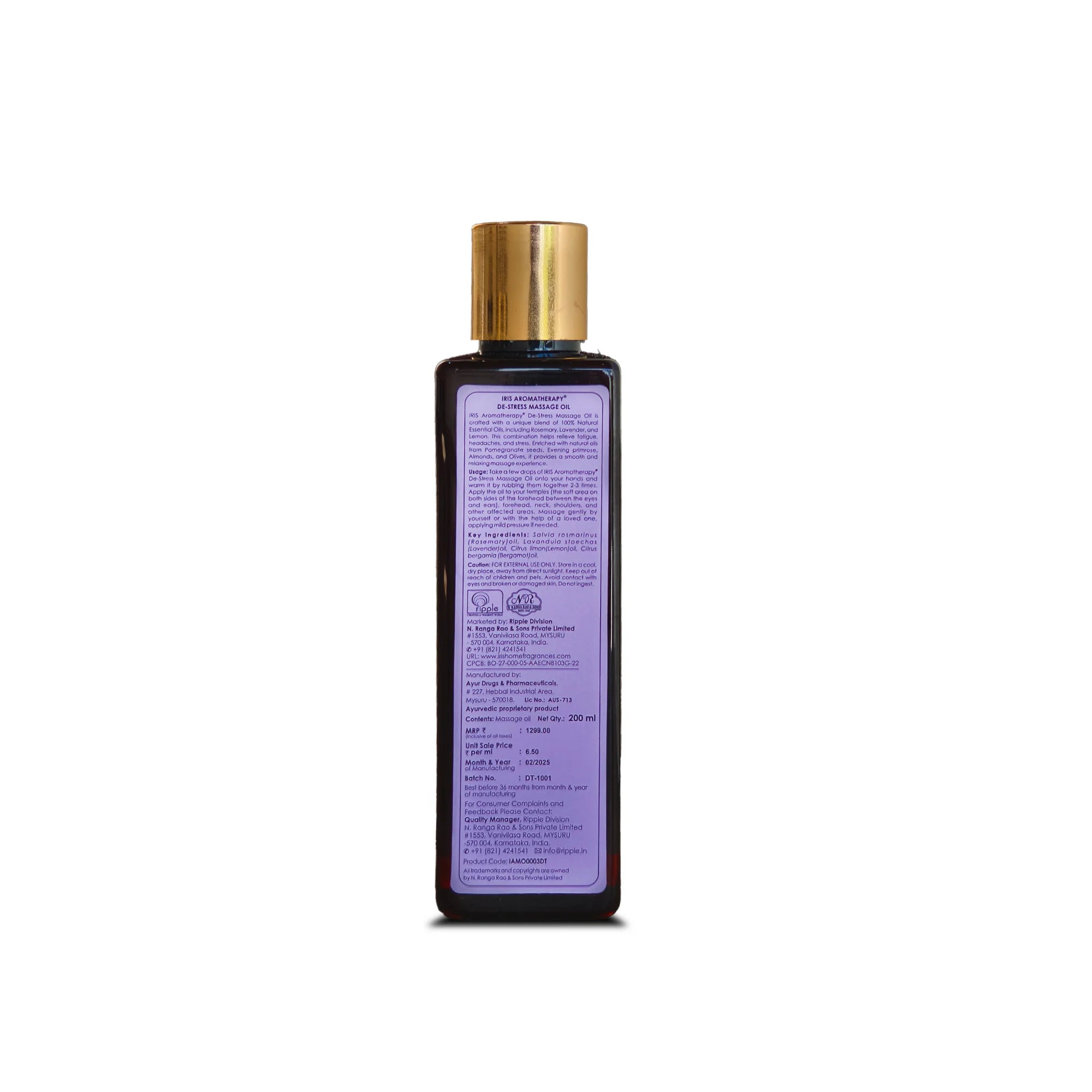 IRISDeep Sleep Massage Oil