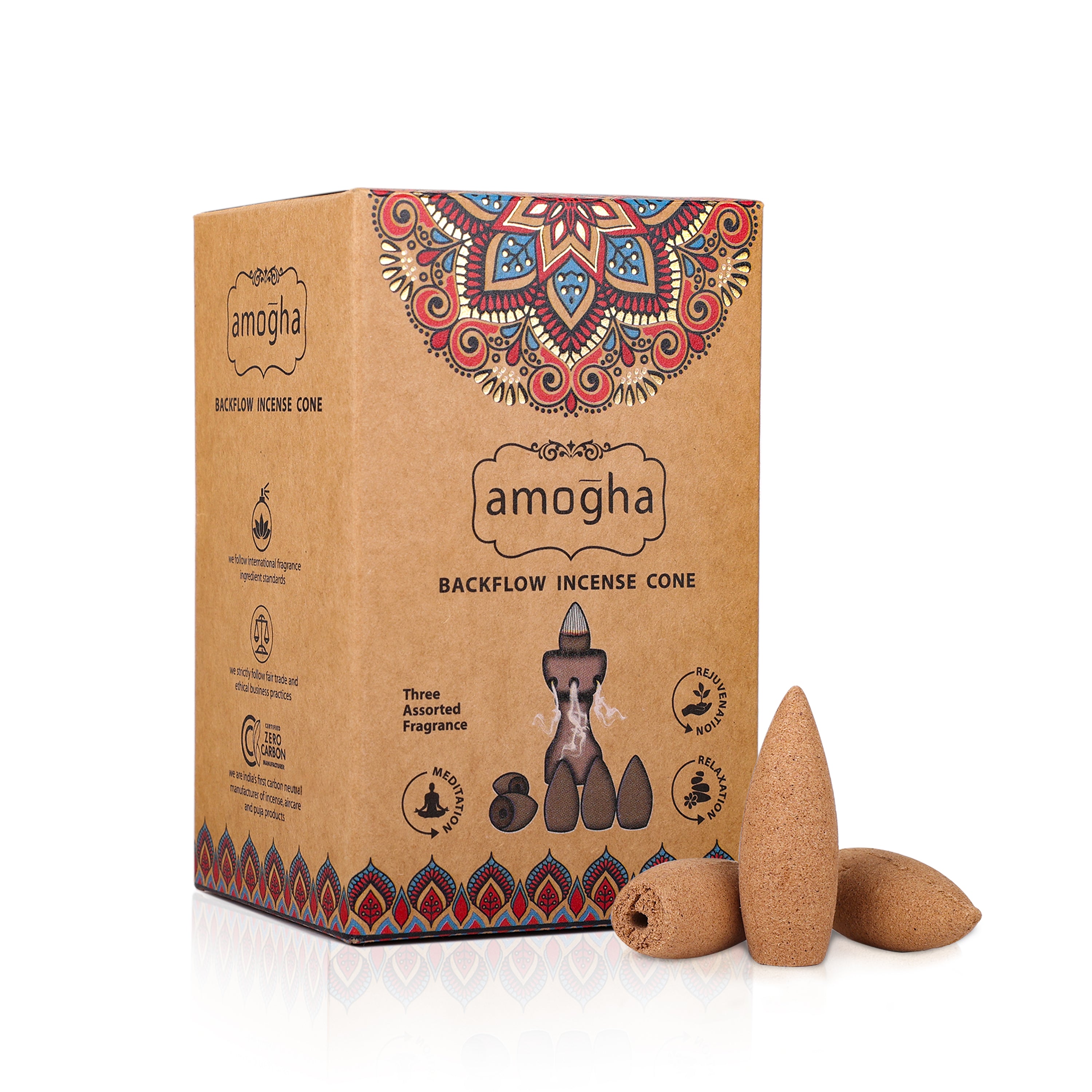 AMOGHA BACKFLOW INCENSE CONE INBF638