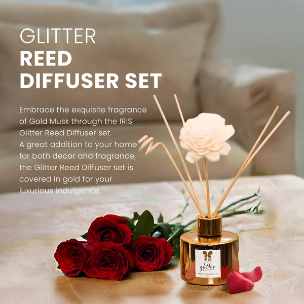 Iris Diwali Rd Set Gold Musk dimensions
