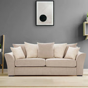 Perth Fabric Three + Two Seater Sofa in Beige Colour - HomeTown