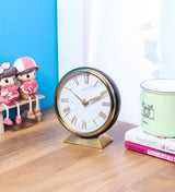De Massion Clock Gold Dial