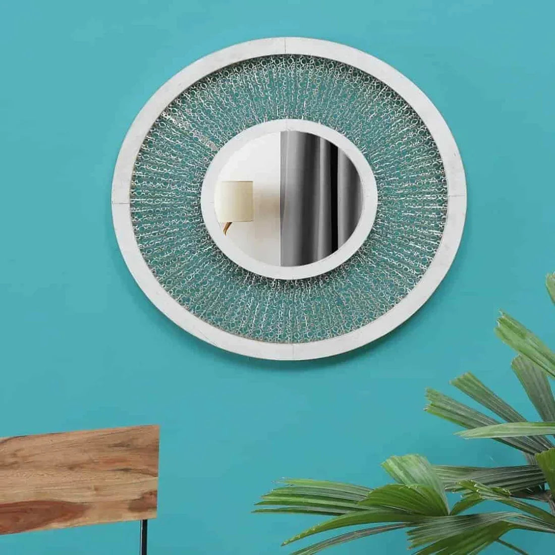 Wall Mirror Metal Zuri by Vedas - HomeTown