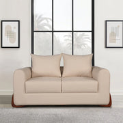 Bodhi Fabric Two Seater Sofa in Beige Colour - HomeTown