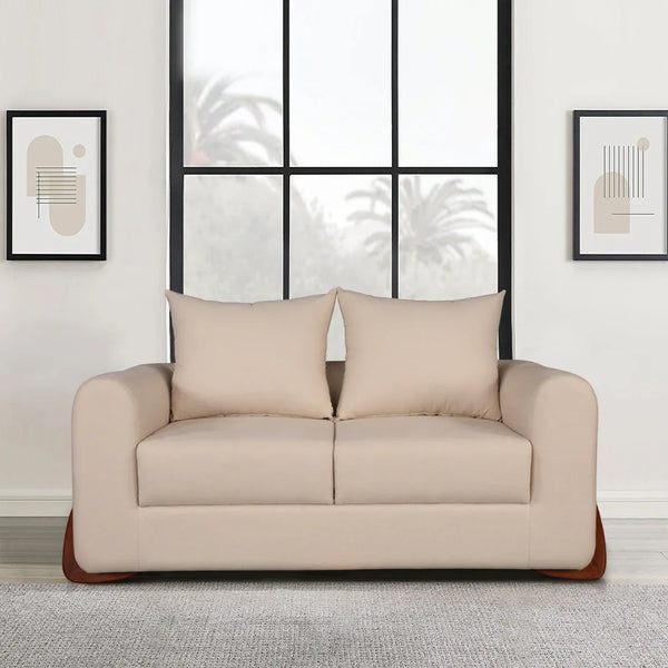 Bodhi Fabric Sofa in Beige | 2 Seater dimensions