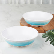 Emilia Melamine Serving Bowl 800 Ml Set of 2 in Dusky Blue Colour - HomeTown