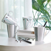 Sapphire Bone China Coffee Mug Set of 4 in Blue Colour - HomeTown