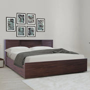 Bolton King Bed with Hydraulic storage in Walnut Colour - HomeTown