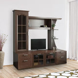 Mandrin Engineered Wood Wall Unit in Wenge Colour