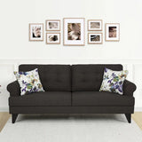 Paddington Fabric 3 Seater Sofa in Dark Brown Colour