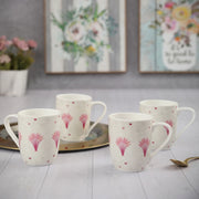 Silk Route Ceramic Indus Coffee Mug 320 Ml Set Of 4 in Multi Colour - HomeTown