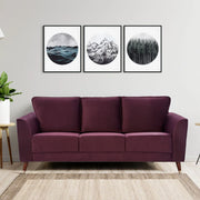 Magnific Velvet Three Seater Sofa - HomeTown