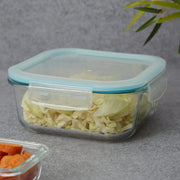 Robust Glass Square Container with PP Lid 1100ML in Transparent Colour - HomeTown