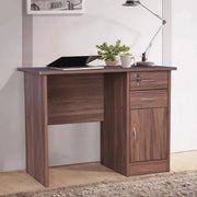 Simply Study Table with Three Drawer in Dark Walnut Colour - HomeTown