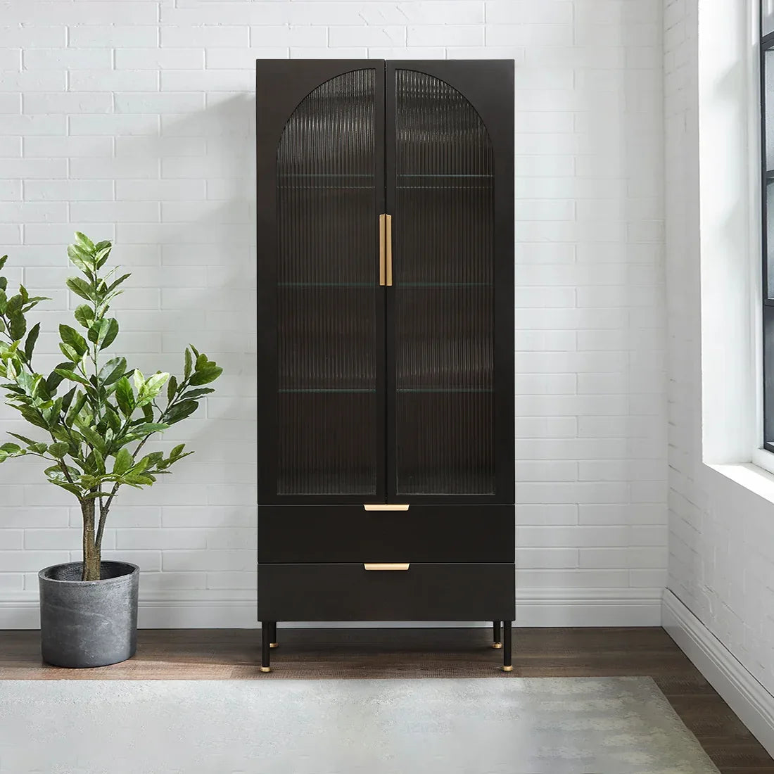Bracken Multipurpose Cabinet in Black Colour - HomeTown