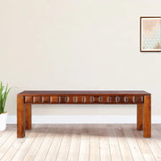 Woodrow Sheesham Wood(Rosewood) Dining Bench for 6 Seater in Honey Colour - HomeTown