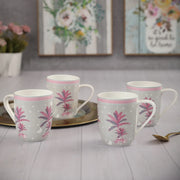 Silk Route Ceramic Vana Coffee Mug 320 Ml Set Of 4 in Multi Colour - HomeTown