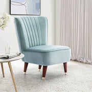 Jane Velvet Accent Chair in Teal Colour - HomeTown