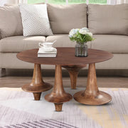 Arlo Solidwood Center Table in Brown Colour - HomeTown
