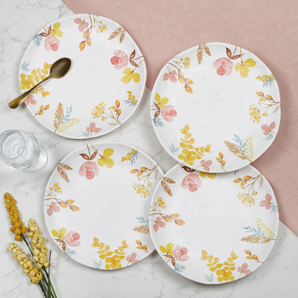 Gypsy Melamine Buffet Plate Set of 4 in Multi Colour dimensions