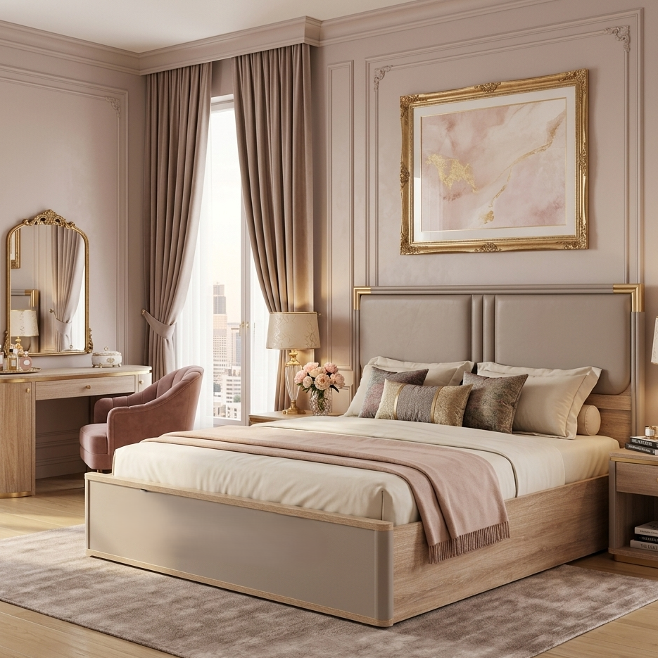 ASA NX QUEEN BED WITH HYDRAULIC STRGE