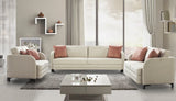 Grace Fabric 4 Seater Sofa Beige