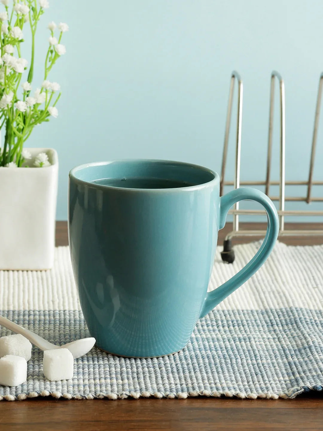 Ceramic Coffee Mug 14 Oz in Blue Colour - HomeTown