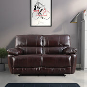 Charles Half Leather Two Seater Recliner - HomeTown